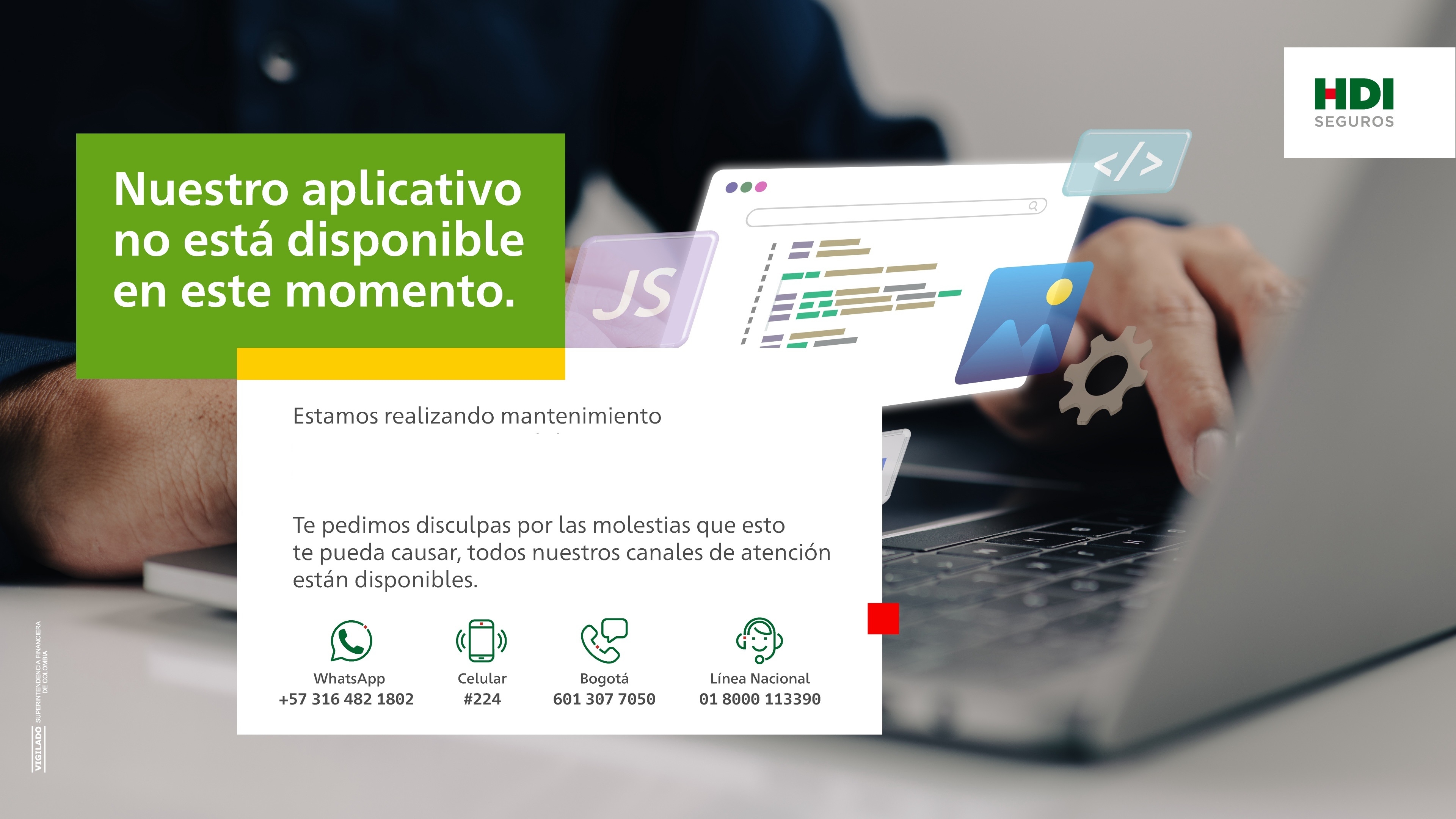 Aplicativo en mantenimiento